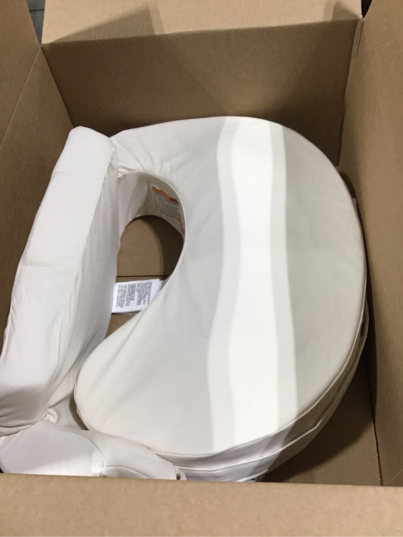 Condition photo showing Good Condition for My Brest Friend Super Deluxe Nursing Pillow - Enhanced Comfort & Ergonomic Breastfeeding Pillow for Ultimate Support for Mom & Baby - Adjustable and with Handy Side Pocket,100% Organic Cotton Oat Organic Oat Super Deluxe