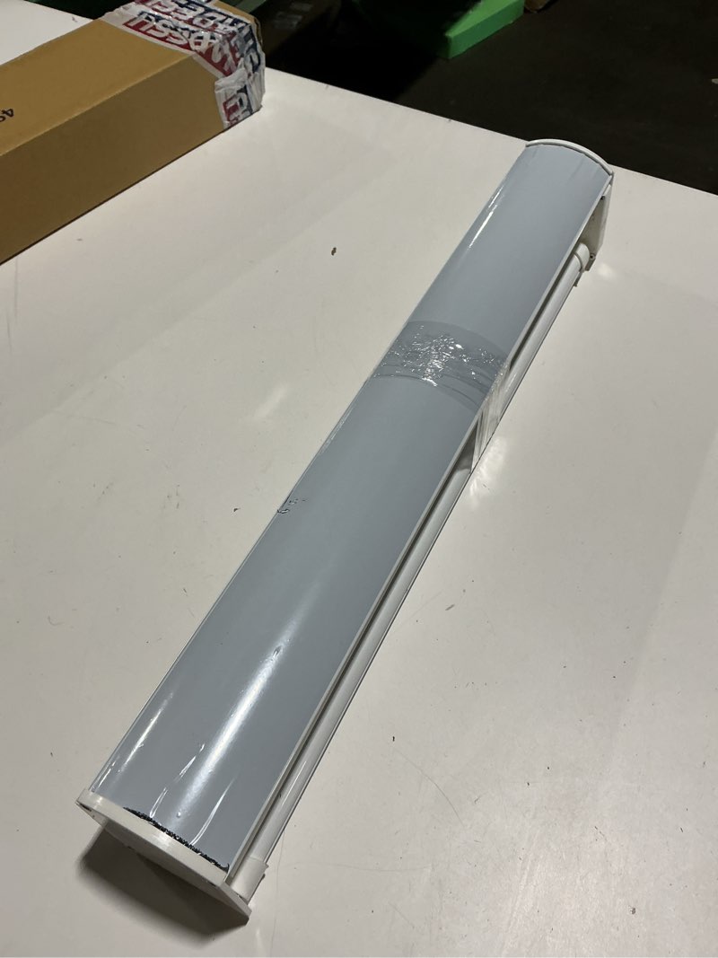 Condition photo showing As Is for chrisdowa cordless blackout roller shades for windows, thermal insulated uv protection pull down shades, total blackout window blinds for home, office, bedroom, door (20" w x 72" h, white) 20"w x 72"h white