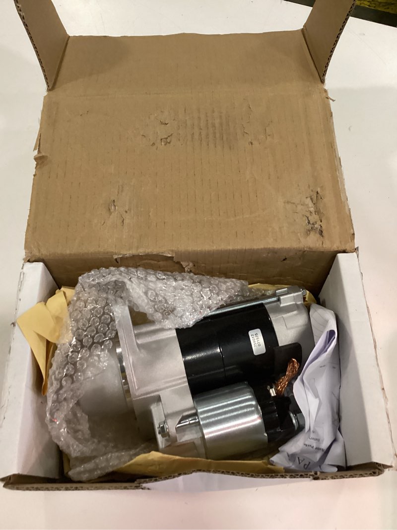 Condition photo showing As Is for 12v 11t starter motor 19893 410-58020 qd100c3 yjqd100c3 compatible with jinma farmpro 2425 184 204 254 284 jm200 nortrac agking 25hp rhino 2220 tractors for lester 1983n
