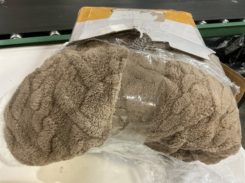 Condition photo showing Good Condition for electric blanket queen size 84"x90" brown - soft thick warm sherpa heated blanket for winter with dual control, 5 heating levels & 10hrs auto off, machine washable & etl certified for bed 5-brown queen 84"x90"