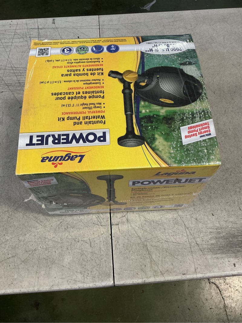 Condition photo showing New/Like New for LAGUNA WATER GARDEN-PT8212 Laguna Powerjet 2000 Fountain & Waterfall Pump Kit Tan