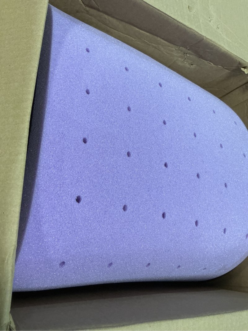 Condition photo showing Good Condition for sinweek gel memory foam mattress topper twin xl, 1.5 in twin extra long mattress pad for college dorm single bed, ventilated soft bed topper, certipur-us certified, twin xl size twin xl 1.5 inch