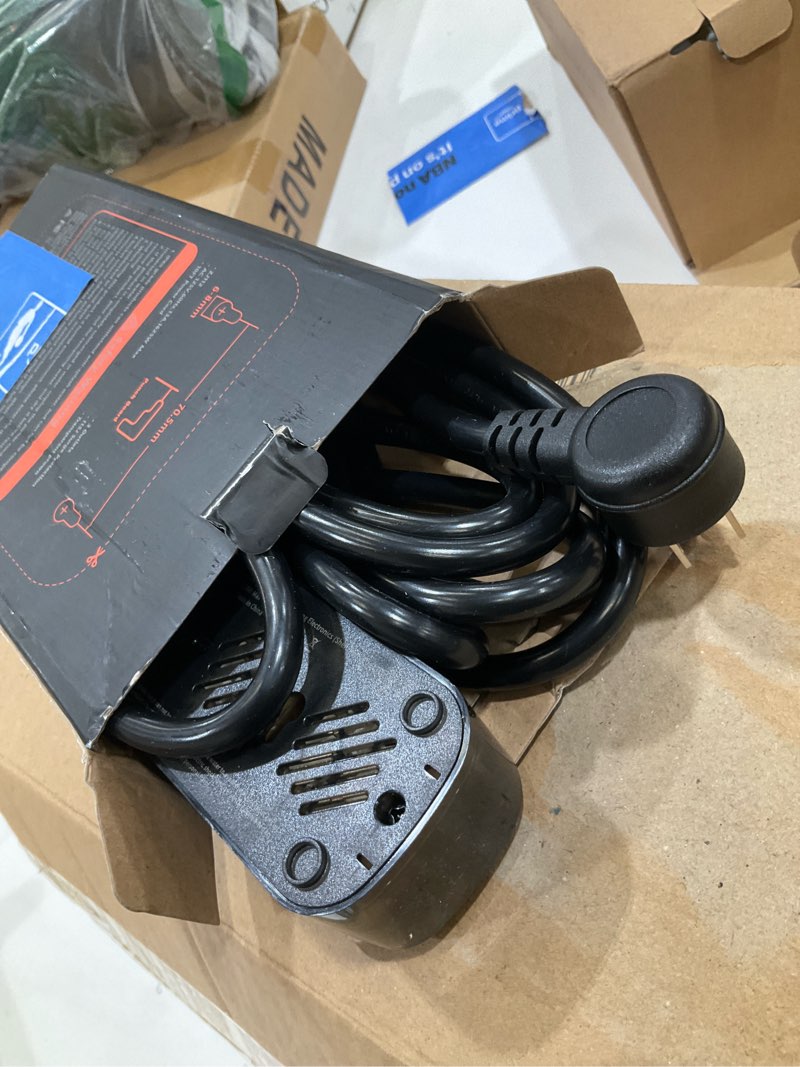 Condition photo showing Good Condition for outdoor power strip weatherproof, transparent ipx6 waterproof surge protector with 3 wide outlets, 1625w/13a, 10ft extension cord, wall mountable for indoor outdoor, ul fcc listed 10ft 3ac?transparent?