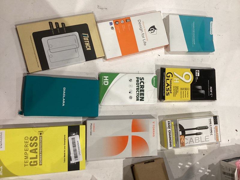 Condition photo showing As Is for assorted cellphone/tablet/laptop case covers & accessories & screen protectors
