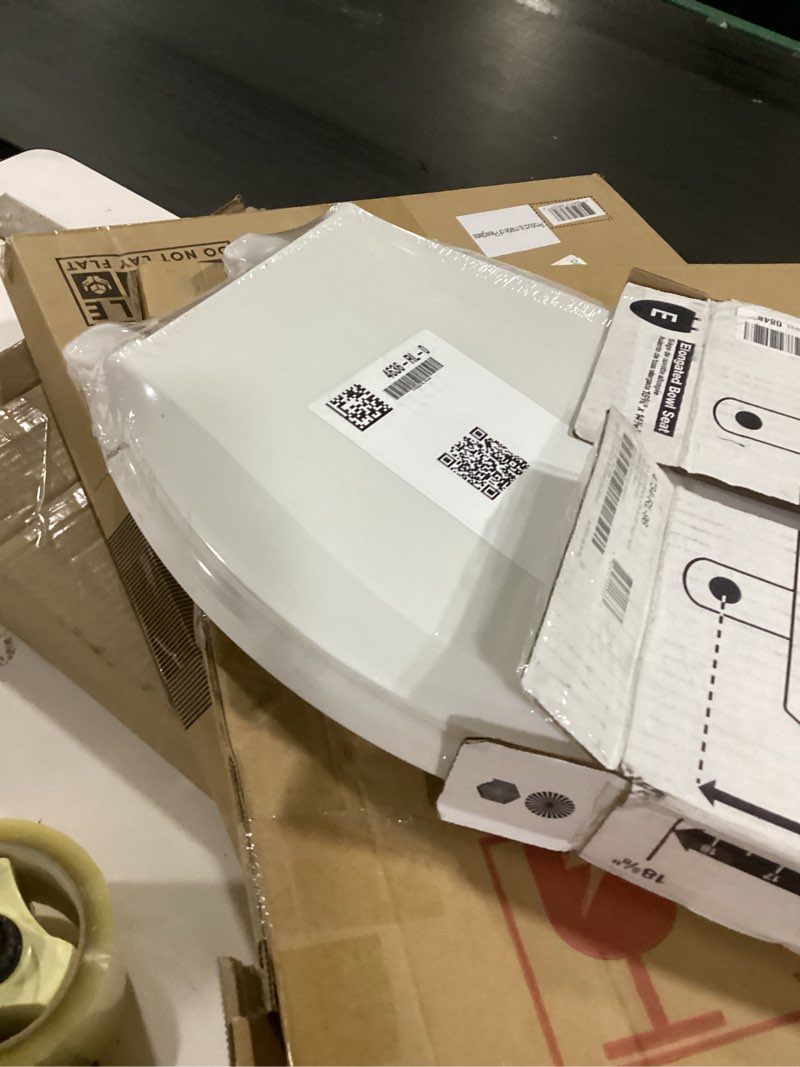 Condition photo showing New/Like New for kohler 4734-rl-96 rutledge® readylatch® quiet close elongated toilet seat, biscuit