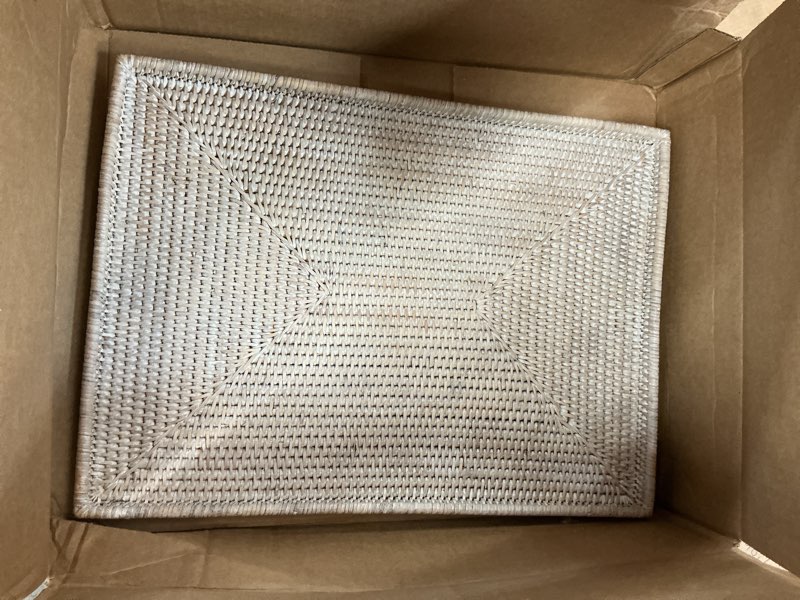 Condition photo showing As Is for rectangular flat tray