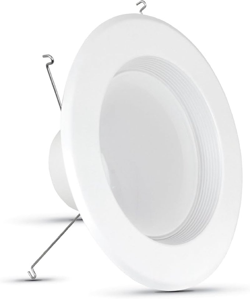 Feit Electric 5 Inch or 6 Inch LED Recessed Lighting Retrofit Downlights, 120 Watt Equivalent High Output, 2000 Lumen 5000K Daylight, Dimmable, 2,Pack LEDR56XHO/950CA/6 5000K 2 Pack 5/6 Inch High Output