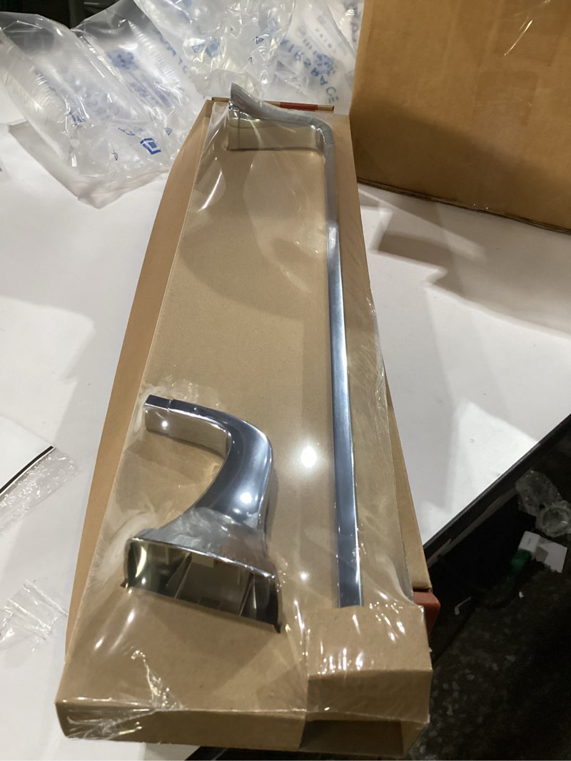 Condition photo showing New/Like New for Pfister BTB-BS1C Bronson 18 inch-Towel Bar, Polished Chrome 18 Inch Polished Chrome