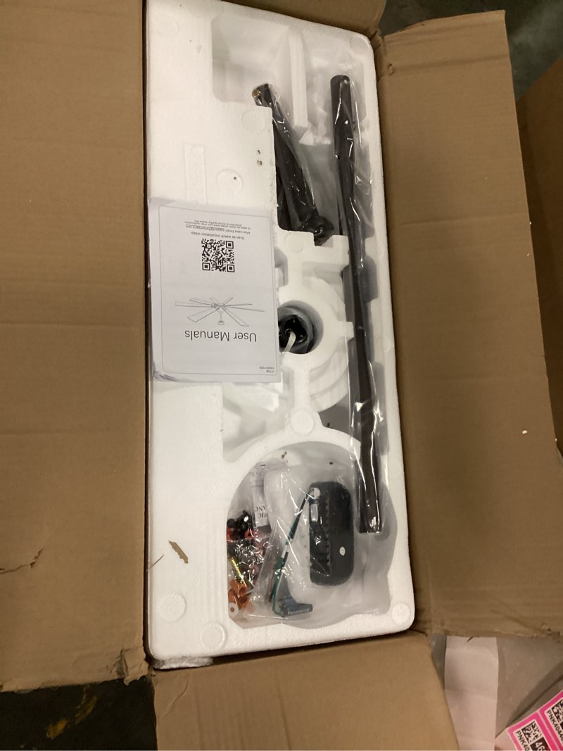 Condition photo showing Good Condition for zmishibo 72 inch ceiling fan no light with remote control, 8 blades quiet dc reversible motor, 6-speed, timer, oil rubbed bronze finish, indoor outdoor ceiling fans for patios, living room, garage oil bronze 72 inch