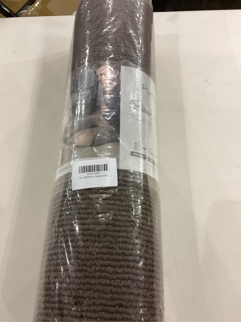 Condition photo showing New/Like New for PURRUGS Machine Washable Kitchen Rug Set [2 PCS] (24" x 36"+ 24" x 60"), Non-Slip/Skid Kitchen Runner Rugs & Floor Mats, Super Absorbent Soft Area Rugs for Sink, Kitchen & Laundry, Brown Brown 24" x 36"+ 24" x 60"