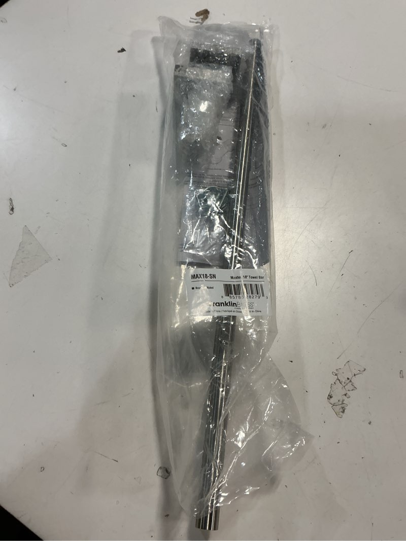 Condition photo showing New/Like New for amerock bh36023g10 | brushed nickel towel bar | 18 in (457 mm) towel rack | mulholland | bathroom towel holder | bathroom hardware | bath accessories brushed nickel 18 inch towel bar 1-piece