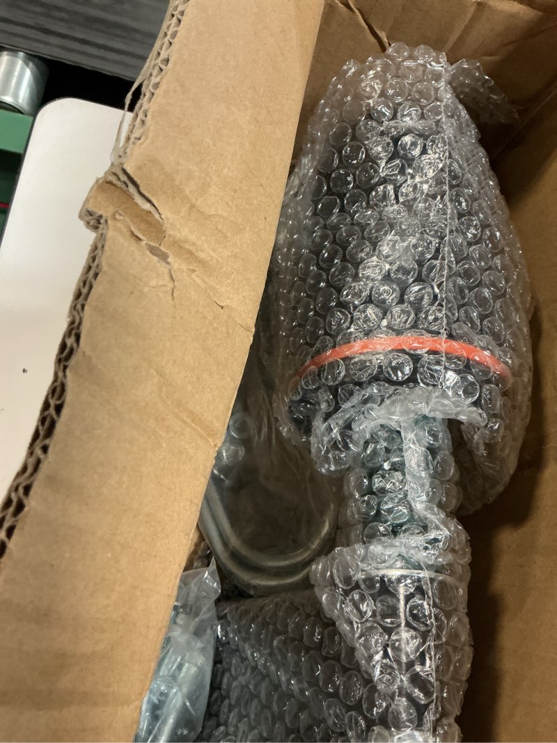 Condition photo showing Good Condition for 6 inch heavy duty gate wheel, 650 lb capacity, fits metal tube gates and wooden gates, 360° swivel spring-loaded caster. gate wheel for smooth operation. equipped with installation tools 6-inch