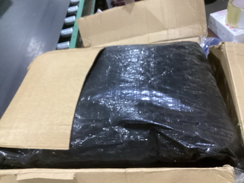 Condition photo showing As Is for mr. cover 23ft×41ft rectangle pool cover, solar covers for above ground pools, summer pool cover protector with cover accessories, round hot tub cover ideal for waterproof and dustproof (black) black rectangular 23ft×41ft