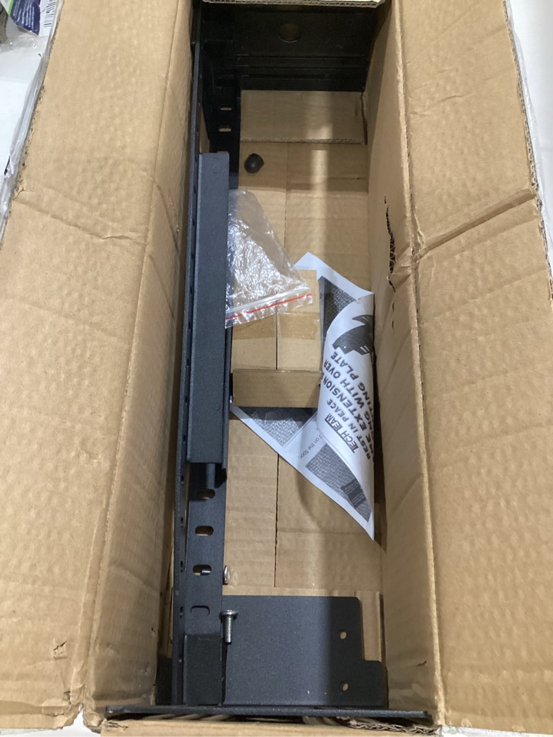 Condition photo showing As Is for tech team #928 extra-long universal footboard/headboard extension bracket kit – heavy-duty steel, oversized mounting plates for king/queen/full metal bed frames