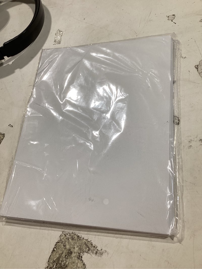 Condition photo showing As Is for similiar productcardstock 8.5 x 11, thick printer paper 75 lb/200 gsm, 40 sheets card stock white, heavy card stock, white cardstock paper for invitations, diy cards, business cards, menus, crafts, drawing etc white-1 8.5x11 in-40 sheets