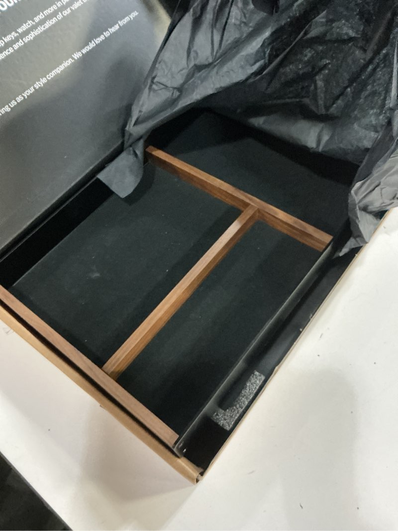 Condition photo showing Good Condition for UPERGO Desk Drawer Organizer Tray, Mens Valet Made of Aluminum and Walnut, Aesthetic Desk Accessories for Office Home Supplies