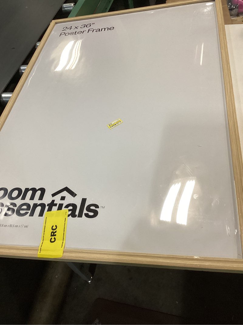 Condition photo showing As Is for 24x36 poster frame natural 
