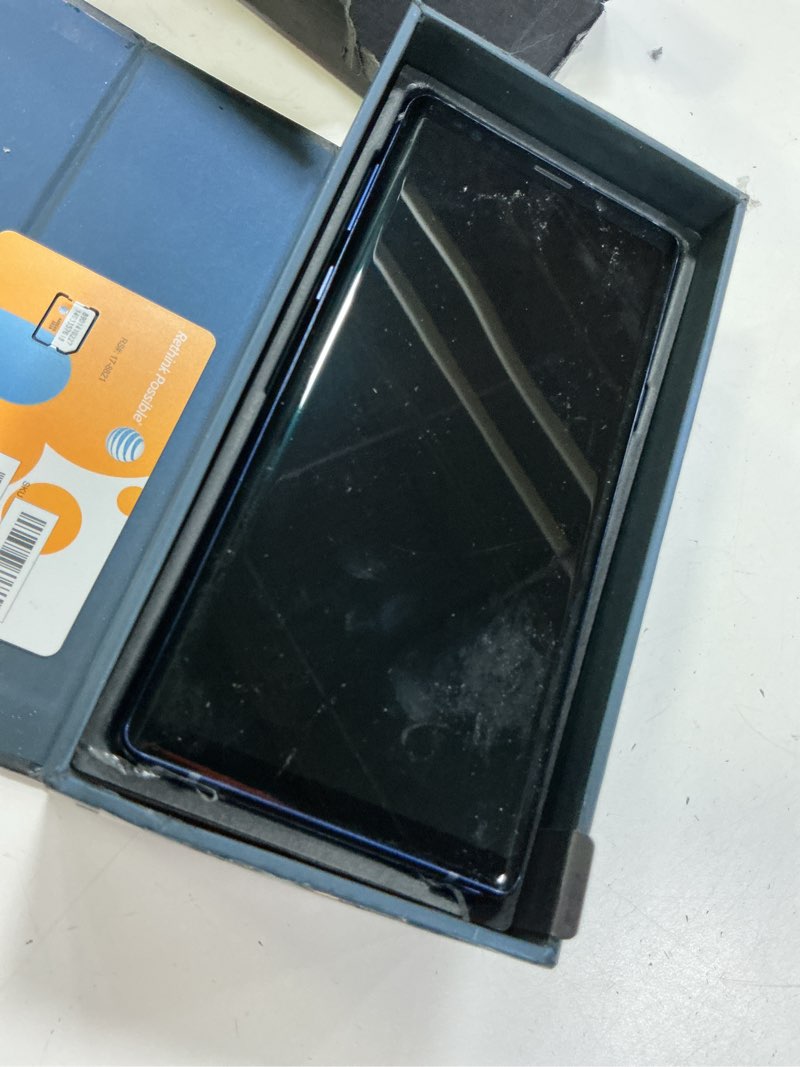 Condition photo showing Good Condition for samsung galaxy note9 128gb  ocean blue  ***physical condition verified only. network compatibility and connectivity not checked,  bidder discretion advised***