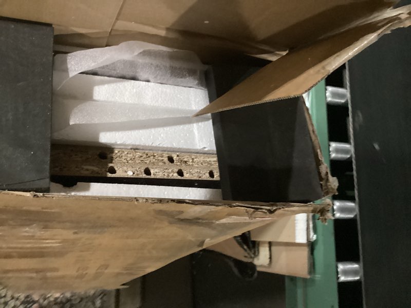 Condition photo showing New/Like New for Luoxiao Console Table for Entryway with 3 Rattan Drawers Boho Entry Table with Storage Open Shelf, Narrow Long Sofa Tables for Living Room, Hallway, Foyer, Couch, Front Door, Walnut, 47 Inch