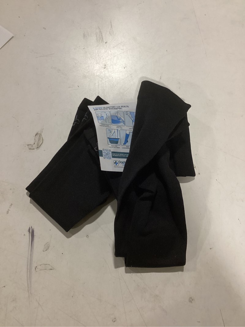 Condition photo showing Good Condition for Doctor's Select 3 Pairs Copper Toeless Compression Socks Women & Men - 20-30 mmHg Open Toe Compression Socks Knee High Women Black - 3 Pairs Large