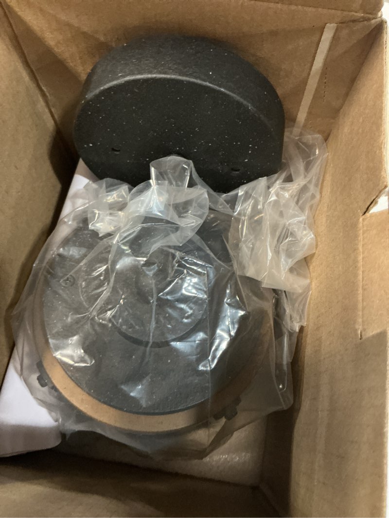 Condition photo showing As Is for kichler barrington 1 -light 10-in h distressed black hardwired outdoor wall light