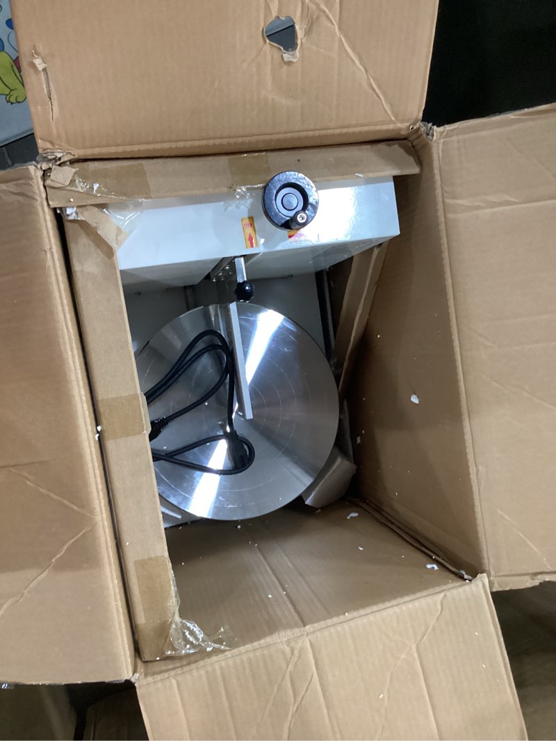 Condition photo showing Good Condition for automatic cake decorating machine, electronic cream coating spreading smooth machine with graduated scraper 0-320rpm rotating speed,cake bread spreader machine for 4-16inch cakes,white white 4-16inches