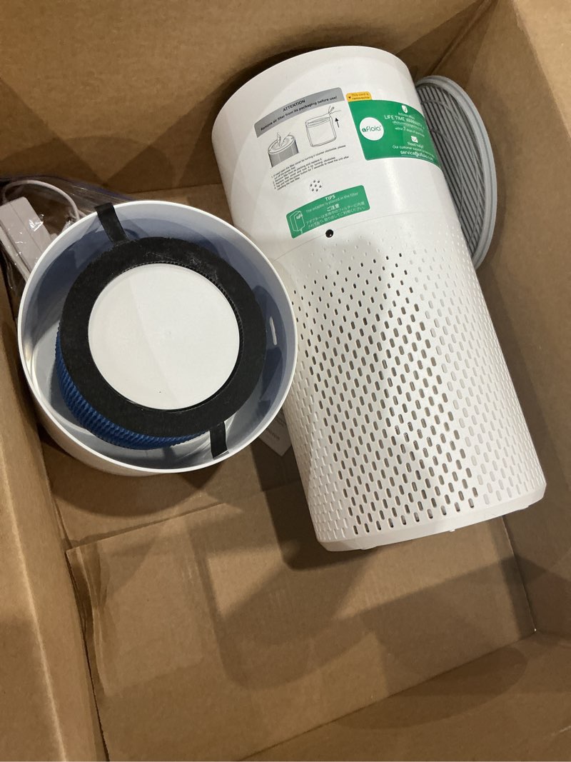 Condition photo showing As Is for afloia humidifier and air purifier in one, air purifier and evaporative humidifier combo for home, 24db quiet air cleaner remove pets dust dander hair allergy pollen smoke smell for room