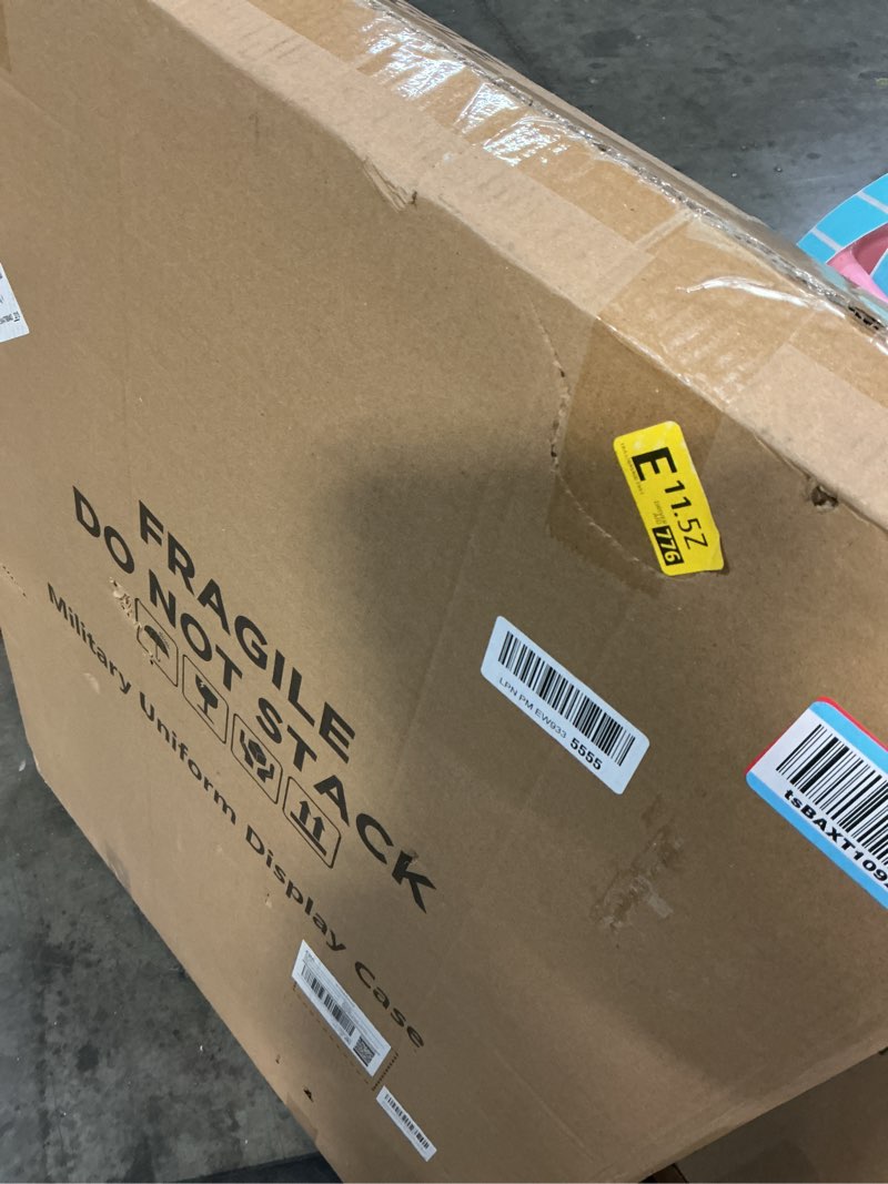 Condition photo showing Good Condition for Iheipye Military Uniform Shadow Box - Police Uniform Display Case - Jacket Display Box with 98% Uv Protection Acrylic and Hanger for Navy Police Officer Uniform Jacket XXL Sport Shirt, Black