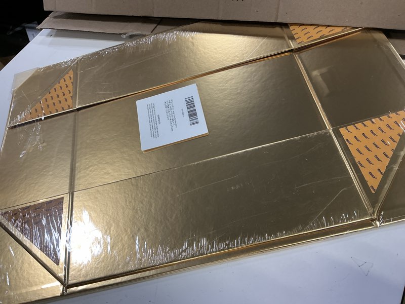 Condition photo showing Good Condition for packhome 17x14.5x5.5 inches, extra large gift box with lid, magnetic closure boxes with ribbon for clothes and large gifts (glossy gold) gold ribbon 1 count (pack of 1)