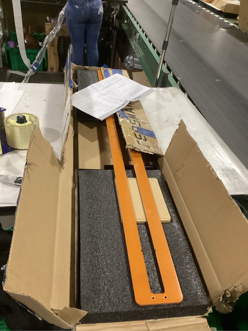 Condition photo showing Good Condition for 2pcs Floating Shelf Bracket Heavy Duty,Decorative Floating Shelf Hardware Hidden Black Metal Fireplace Mantel Brackets (43"X6"X1.0" with Tools)