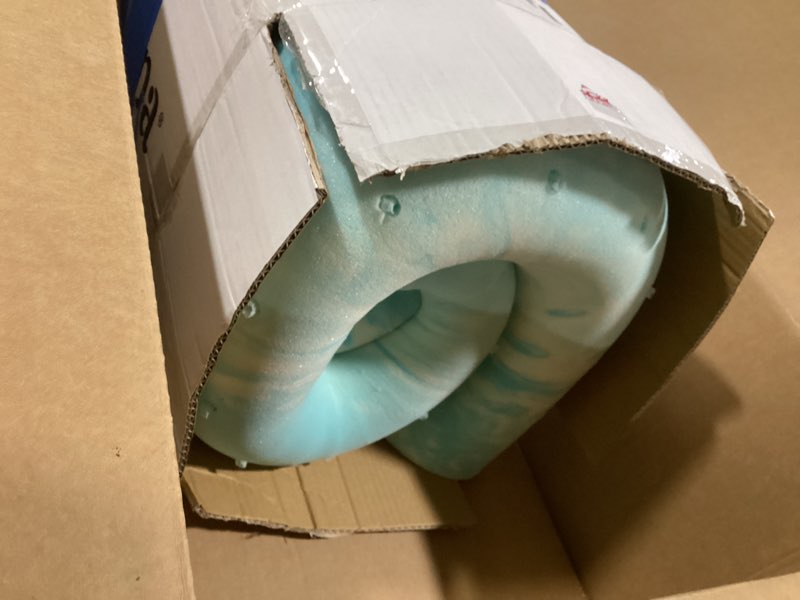 Condition photo showing Good Condition for Linenspa 3 Inch Gel Swirl Memory Foam Mattress Topper – Cooling Gel Infused – Pressure Relieving Bed Topper - Mattress Pad – CertiPUR Certified - Full Size Full 3 Inch Swirl Gel