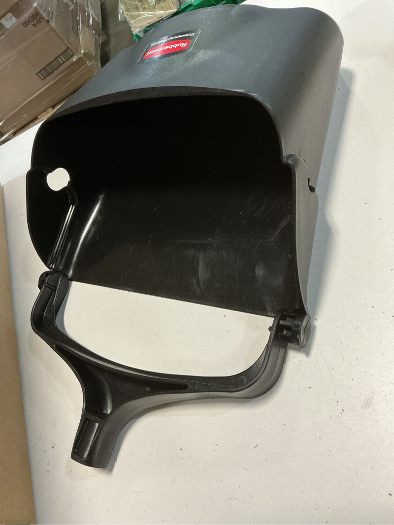 Condition photo showing As Is for rubbermaid commercial products dustpan with long handle plastic black compatible with any broom for lobby/restaurant/office/home/dog pooper scooper 12.50" wide