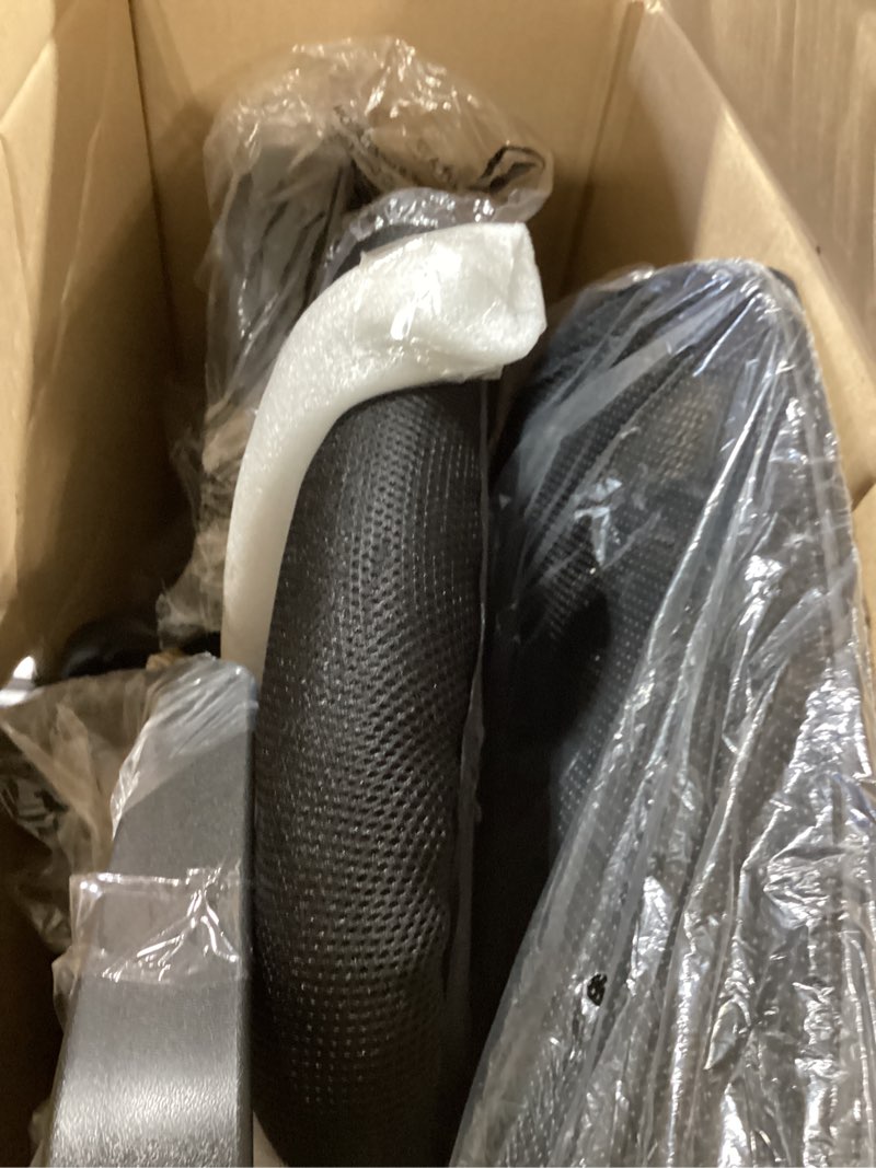 Condition photo showing Good Condition for flash furniture big & tall swivel office and gaming chair with lumbar and back support, ergonomic mesh office chair with flip-up armrests and adjustable height, black