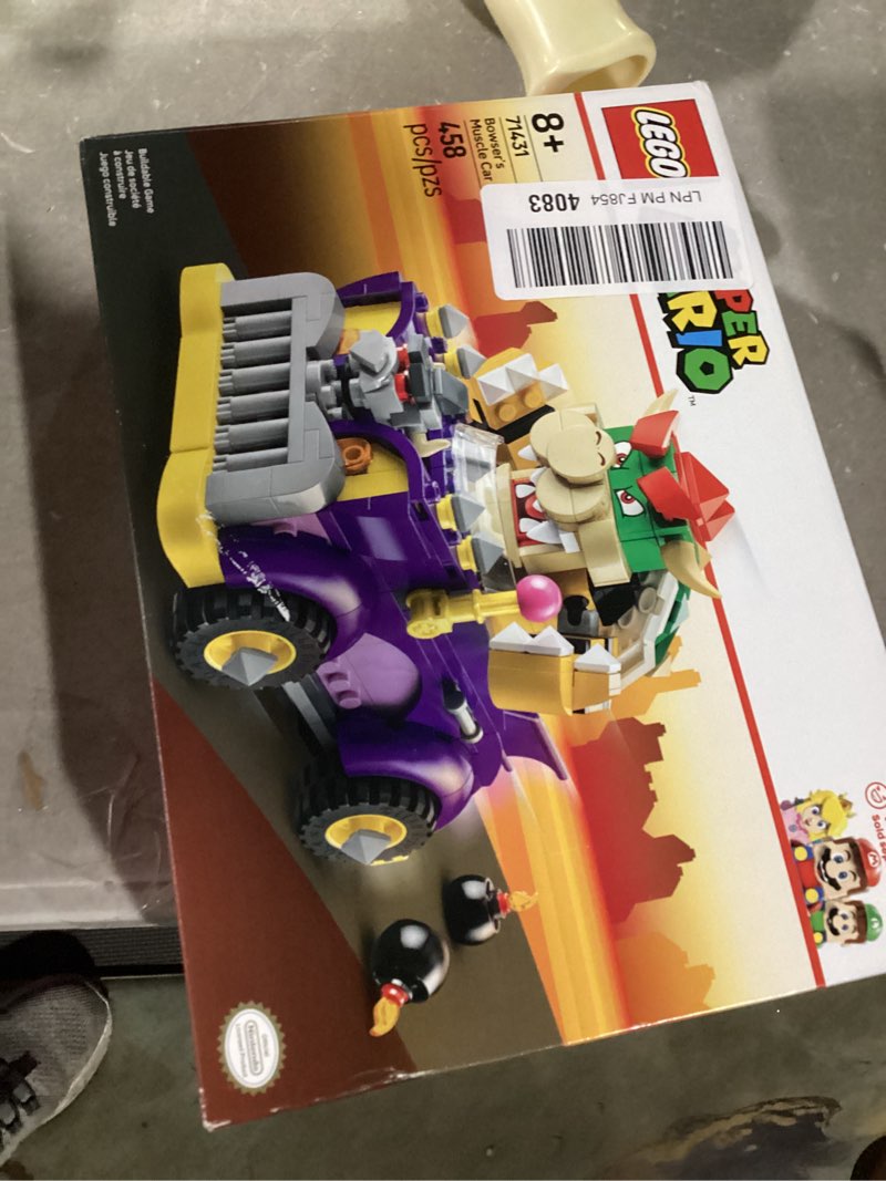 Condition photo showing Good Condition for LEGO Super Mario Bowser's Muscle Car Expansion Set Building Toy - Collectible Bowser Toy for Boys & Girls, Ages 8+ Years - Gifts for Christmas - 71431