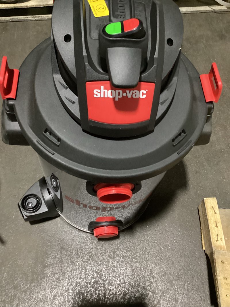 shop-vac 12-gallon 6 hp corded wet/dry shop vacuum with accessories included
