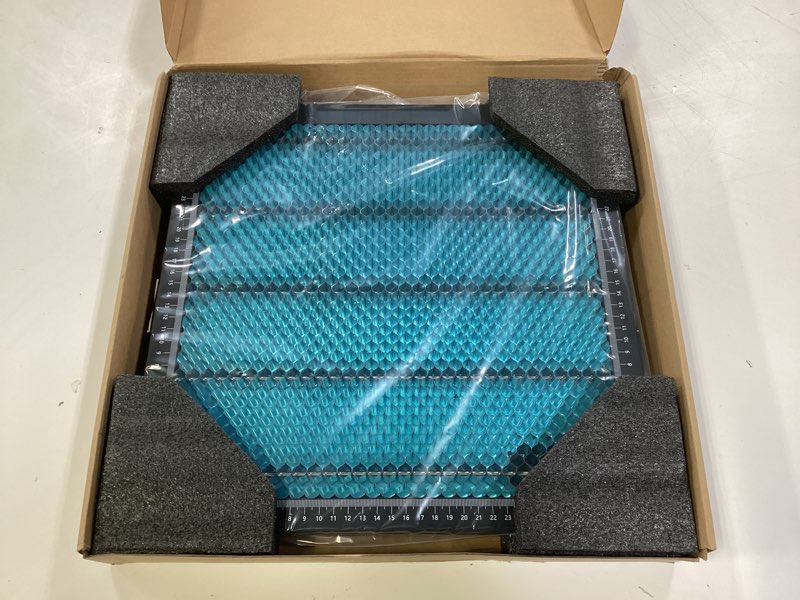 Condition photo showing New/Like New for comgrow honeycomb laser bed 31 cm x 31 cm  with aluminum plate for co2 diode laser engraver cutting machine,laser engraving cutter iron honeycomb working panel