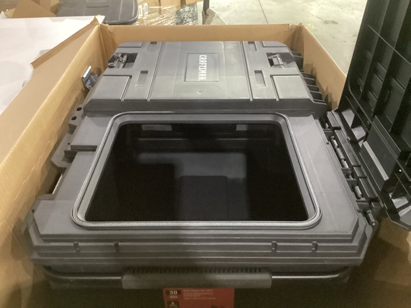 Condition photo showing As Is for craftsman versastack 30 gallon quick-access rolling tool chest (cmst17870)