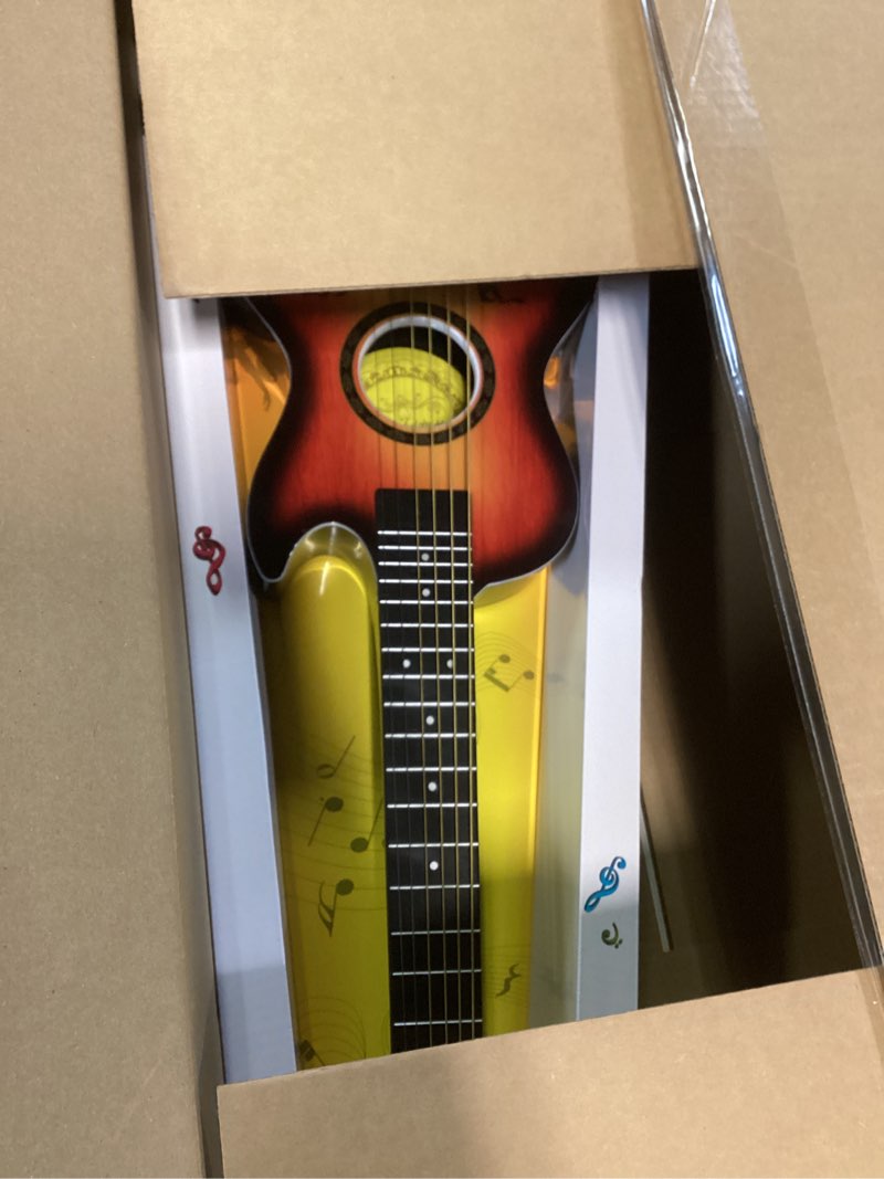 Condition photo showing Good Condition for 23" Acoustic Guitar, Kids 6 String Toy Guitar - Realistic Steel Strings - Beginner Practice First Musical Instrument for Children, Toddlers (Cherry Sunburst)