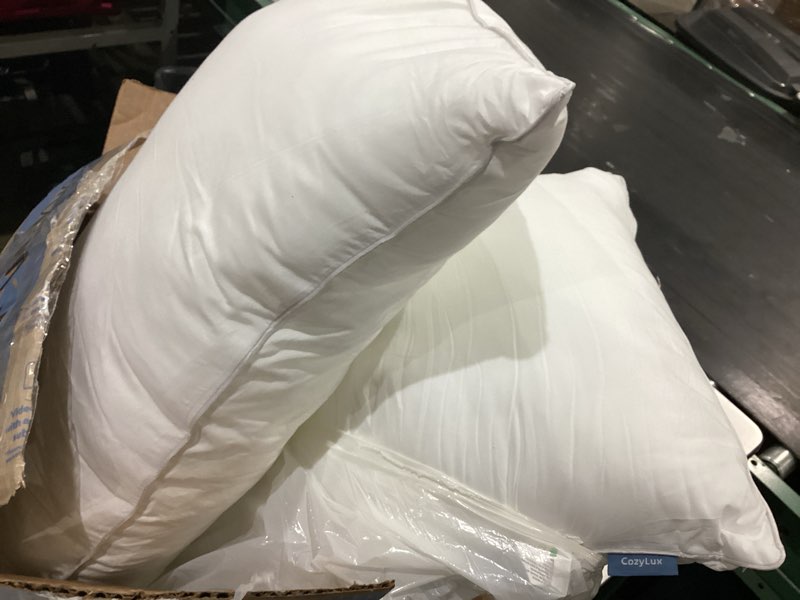 Condition photo showing Good Condition for cozylux soft supportive bed pillows for side and back sleepers, oeko-tex certified down alternative filling, hotel quality fluffy sleeping pillow, white, queen - 18" x 28", 2 pack queen - 18" x 28" 2