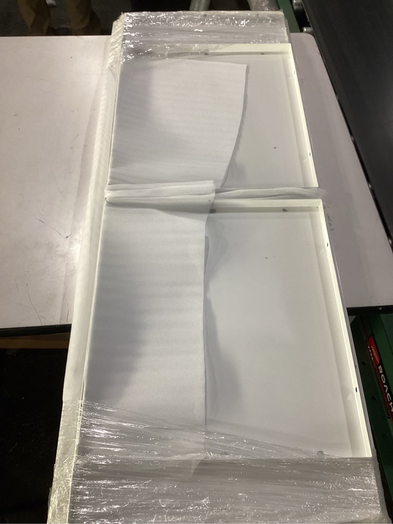 Condition photo showing Good Condition for ptac wall sleeve, 42.5”l x 16.6”w x 15" h wall sleeve with exterior ventilation grille & weatherproof drain hole, durable metal sleeve for most packaged terminal air conditioners and pthp, white 42 inch