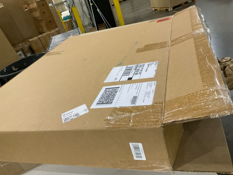 Condition photo showing As Is for Allied Brass WS-92-GLT Frameless Rectangular Tilt Mirror with Beveled Edge, Glokzin Teal