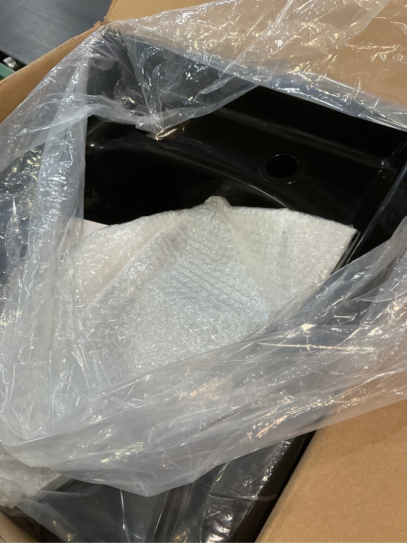 Condition photo showing Good Condition for vevor shampoo basin, black hairdresser sink shampoo bowl sink, abs plastic salon and spa hair washing sink, hair backwash basin beauty salon equipment for hair stylists