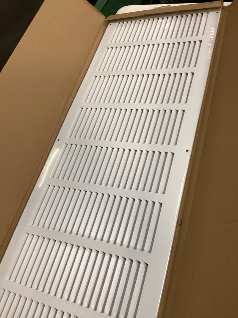 Condition photo showing Good Condition for 32 x 10 vent cover(duct opening size),air return vent cover,flat vent cover,rejillas de aire acondicionado para casa,return air grilles,outer dimensions:33.75"wx11.75"h(32"w x 10"h, duct opening)