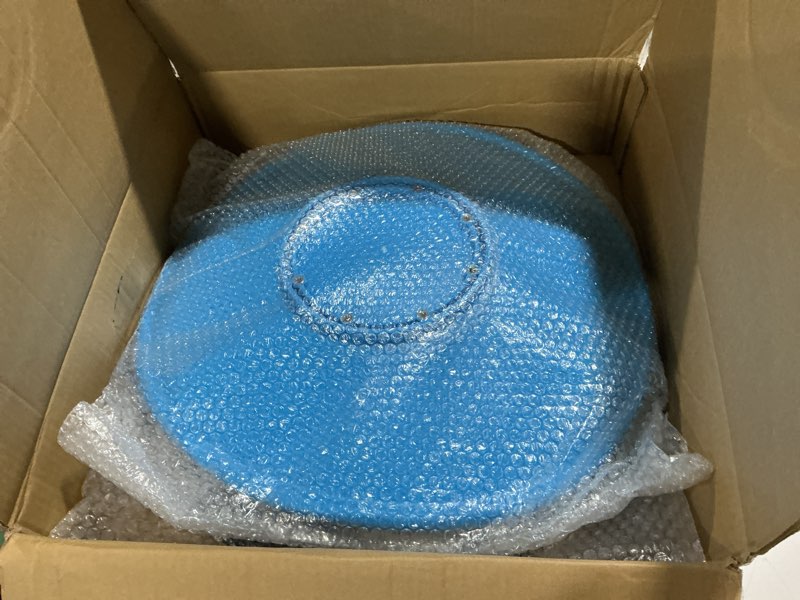 Condition photo showing Good Condition for Zhenx Spinning Chair for Autistic Kids (Ages 3-18) - 220LBS Capacity Sensory Swivel Seat - Sensory Toy for Teens with ADHD/Autism - Sit and Spin Calming Gift to Improve Focus & Body Balance (Blue) Blue Metal