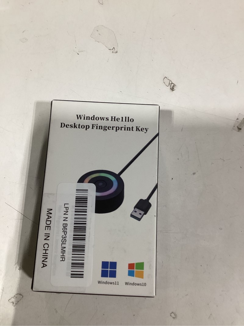 Condition photo showing New/Like New for USB Fingerprint Reader for PC & Laptop, Windows Hello Biometric Scanner with 360° Touch, Fast Login <1s, Portable Security Key for Windows 10/11