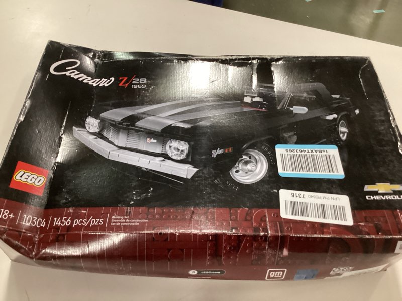 Condition photo showing New/Like New for LEGO Icons Chevrolet Camaro Z28 10304, Customizable Classic Car Replica Model Building Kit, 1969 Vintage American Muscle Car, Great Gift Idea for Teens and Adults Standard Packaging
