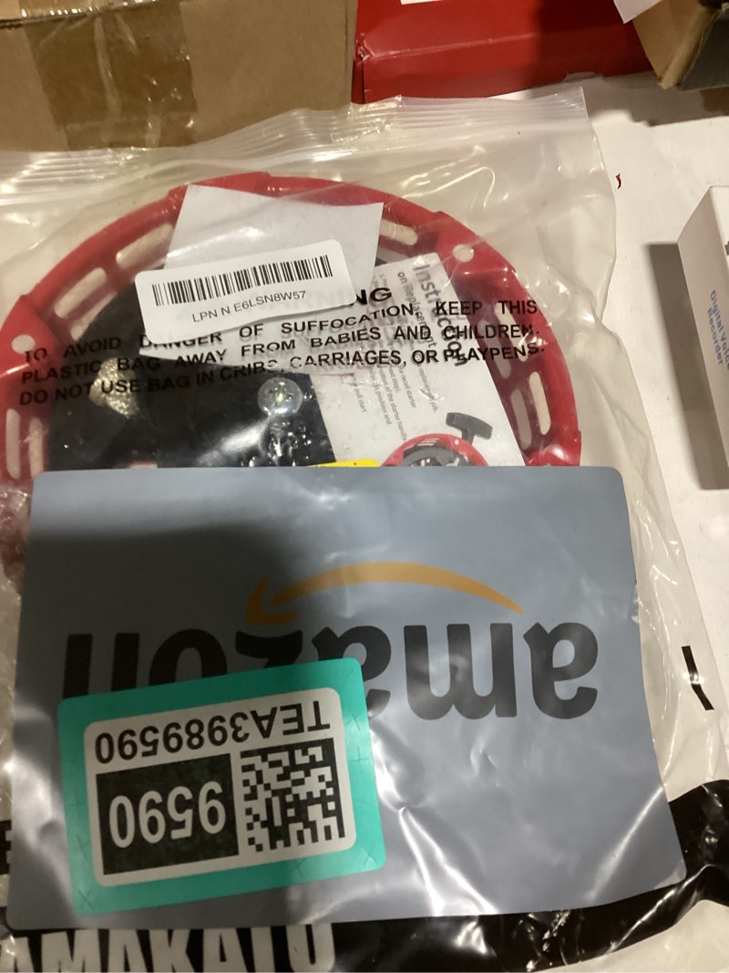 Condition photo showing As Is for yamakato gx160 pull start assembly w/recoil starter rope for honda gx200 gx120 pull cord replacement red 28400-z0t-003zb 28400-zh8-023zb 28400-z4m-305zb 1 pc