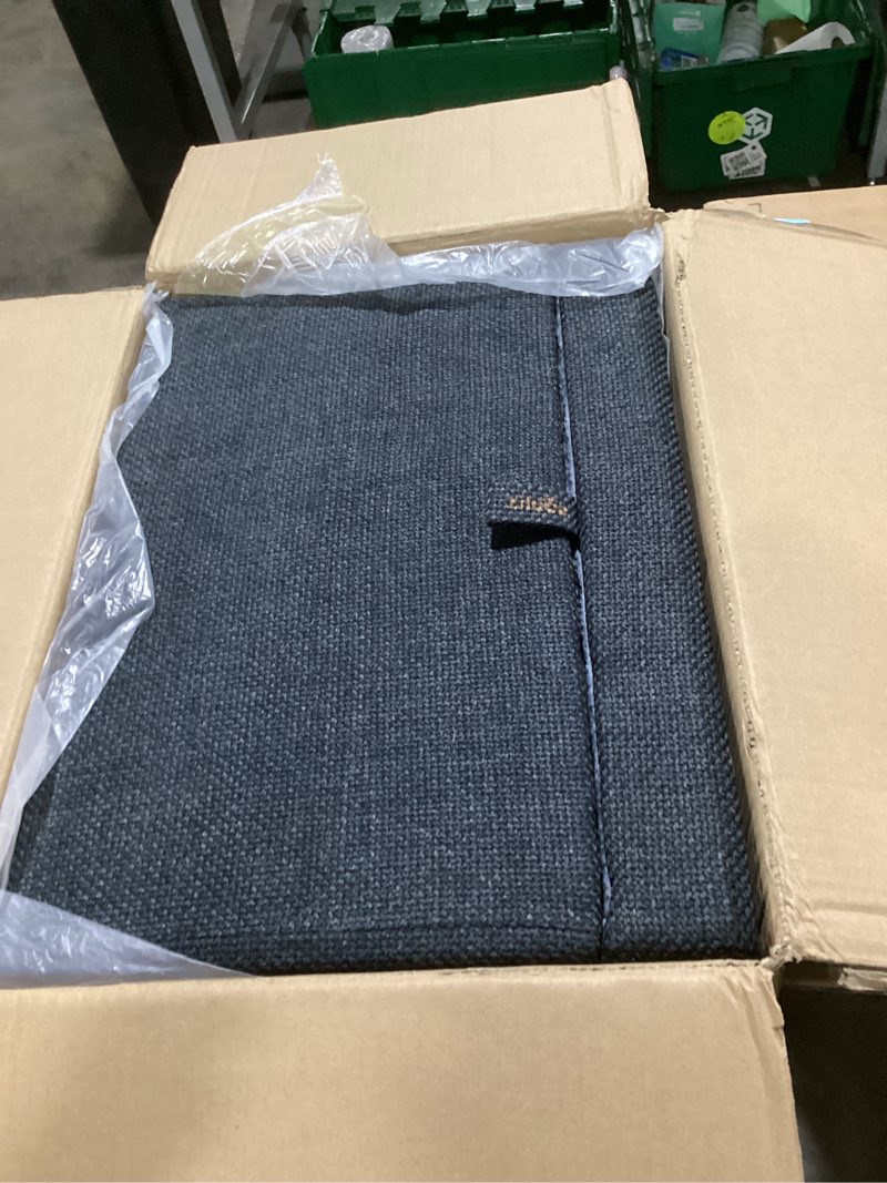 Condition photo showing Good Condition for 21.06” dog stairs for high bed, 6-step pet stairs with split ottoman design - tall dog steps convertible to bedside table nightstand, large non-slip stairs for big medium dogs to bed (black)