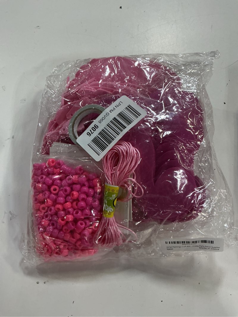 Condition photo showing New/Like New for cinrobiye 24 set flamingo foam craft pink flamingo party decorations art and craft summer tropical hawaii crafts pink party favors for hawaii bird summer activity party decor supplies