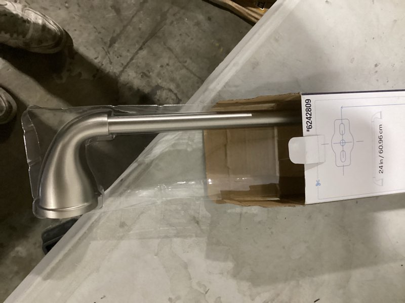 Condition photo showing Good Condition for (possibly used)project source 24-in brushed nickel wall-mount single towel bar